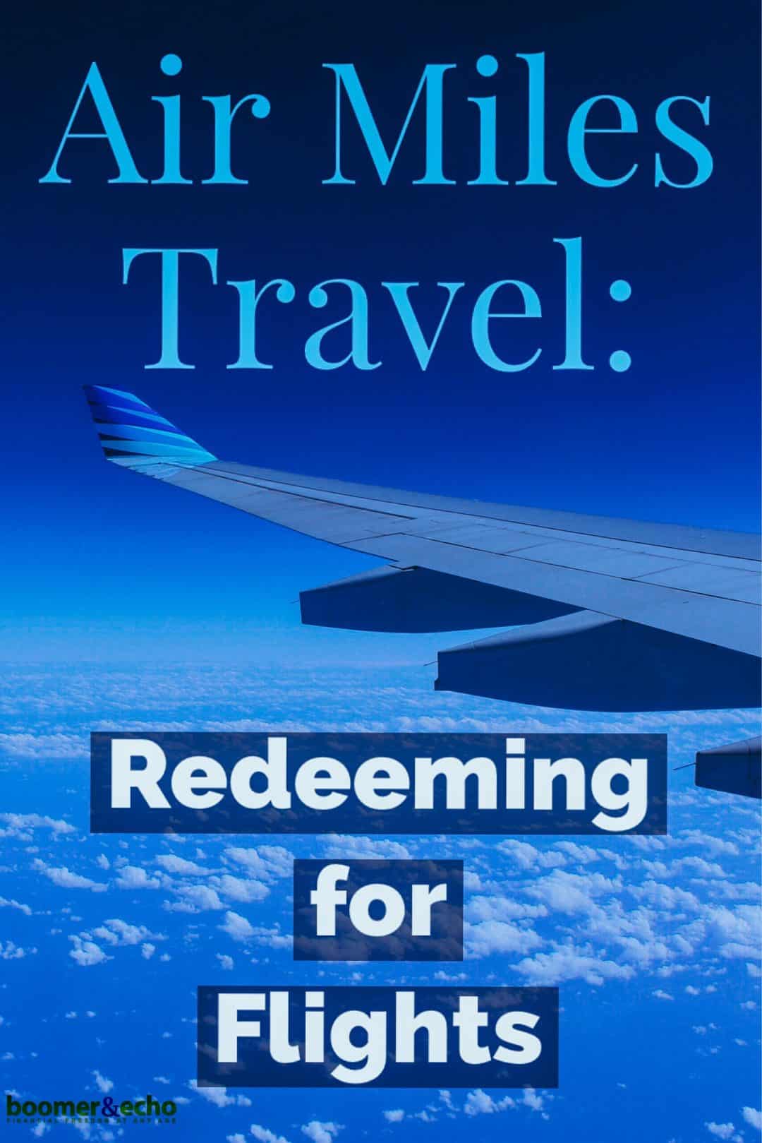 redeem air miles for travel
