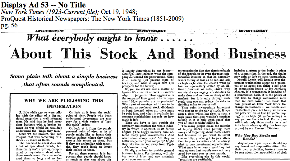 What Everybody Ought To Know About This Stock And Bond Business