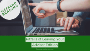 Pitfalls of Leaving Your Advisor Edition